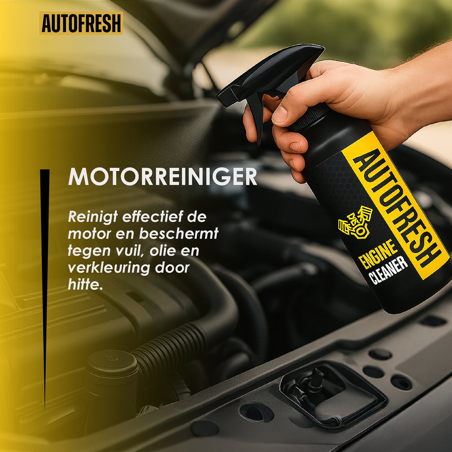 AutoFresh- Waterloze Motorolie- en Vuil Reiniger 500 ml