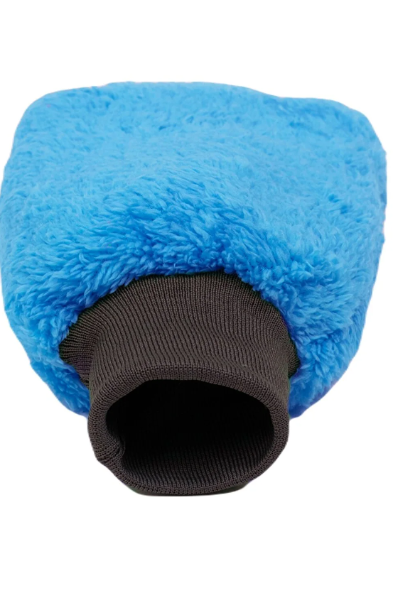 AutoFresh -Auto Was Handschoen -Washandschoen - Auto Schoonmaakhandschoen -Microvezel washand - Microvezel Stof - Blauw