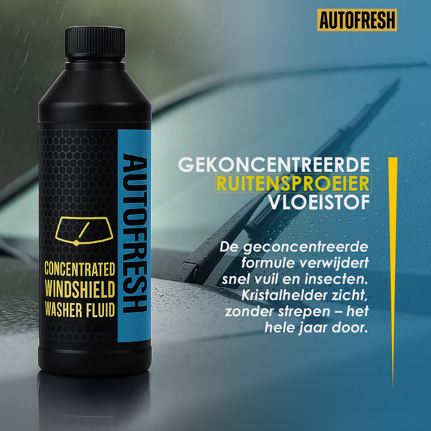 AutoFresh Geconcentreerde Ruitenwisservloeistof - -Glasreiniger - Screenwash - 500 ml