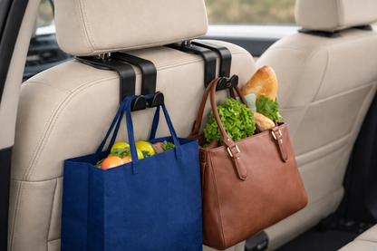 AutoFresh Auto Hoofdsteun Haak – Set van 2 – Universele Autohaken voor Tassen & Boodschappen – Ruimtebesparend & Stevig