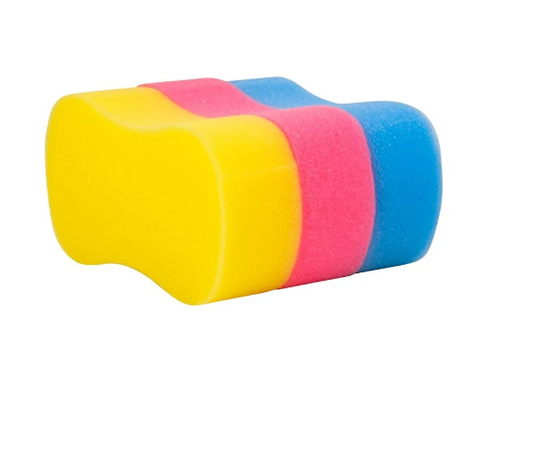 AutoFresh -Autowasspons- 3 Stuks- Gebogen Zachte Spons - Multifunctionele Voertuigspons- Auto Wassen en Reinigen- Autowasset 3 Stuks
